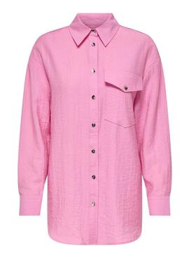 Camisa Only Tania rosa para mujer
