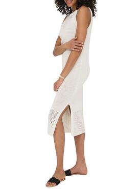 Vestido Only Lalula beige para mujer