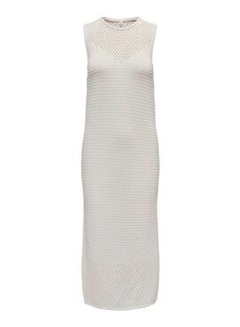 Vestido Only Lalula beige para mujer