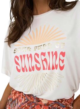 Camiseta Only Free blanco para mujer