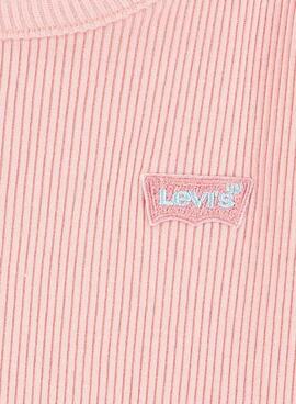 Camiseta Levis Meet and Greet rosa para niña