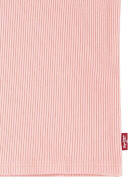 Camiseta Levis Meet and Greet rosa para niña