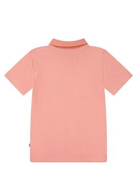 Polo Levis Back Neck Tape naranja para niño