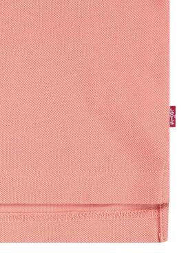 Polo Levis Back Neck Tape naranja para niño