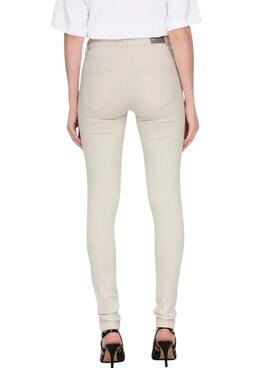 Pantalón vaquero Only Blush beige para mujer