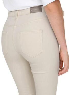 Pantalón vaquero Only Blush beige para mujer