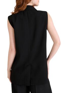 Chaleco Naf Naf Gilet negro para mujer