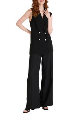 Chaleco Naf Naf Gilet negro para mujer