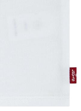 Camiseta Levis Batwing Fill blanca para niña