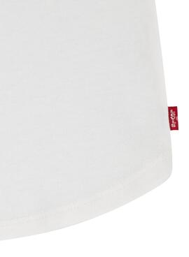 Camiseta Levis Double Cuff blanco para niña