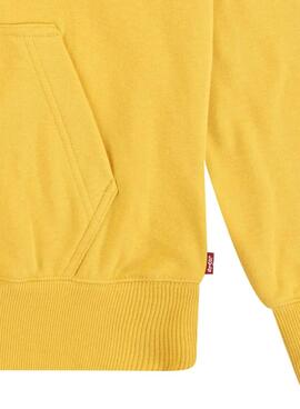 Sudadera Levis Batwing capucha amarillo para niño