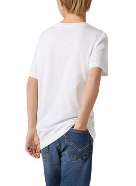 Camiseta Levis Off Road blanco para niño