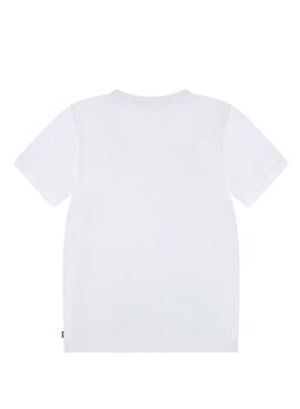 Camiseta Levis Crashing Waves blanco para niño