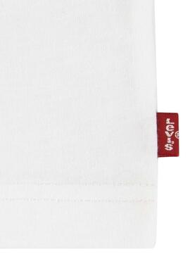 Camiseta Levis LS Monogram blanco para niño