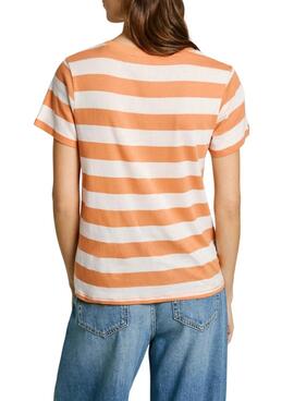 Camiseta Pepe Jeans Jinx naranja para mujer
