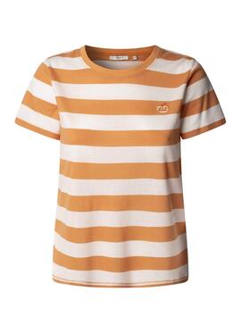 Camiseta Pepe Jeans Jinx naranja para mujer