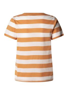 Camiseta Pepe Jeans Jinx naranja para mujer