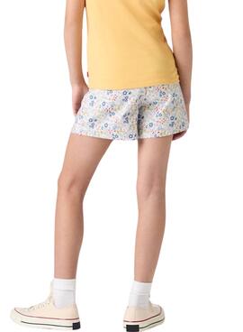 Short Levis estampado floral High Loose para niña