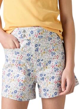 Short Levis estampado floral High Loose para niña