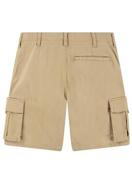 Bermudas Levis Cargo tradicional tostado para niño