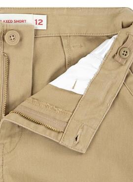 Bermudas Levis Cargo tradicional tostado para niño