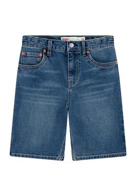 Short vaquero Levis 511 slim azul para niño