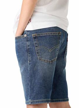 Short vaquero Levis 511 slim azul para niño