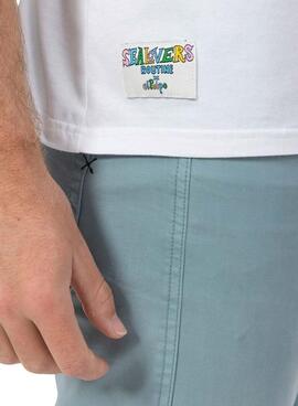 Camiseta El Pulpo Estampado Daily Routine blanco para hombre