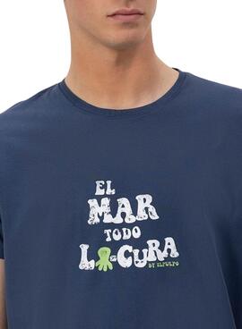 Camiseta El Pulpo El Mar Todo Lo Cura marino para hombre