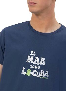 Camiseta El Pulpo El Mar Todo Lo Cura marino para hombre
