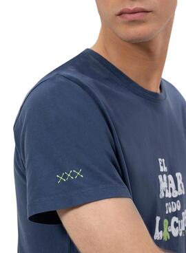 Camiseta El Pulpo El Mar Todo Lo Cura marino para hombre