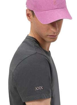 Camiseta El Pulpo estampado Surfing Waves gris para hombre