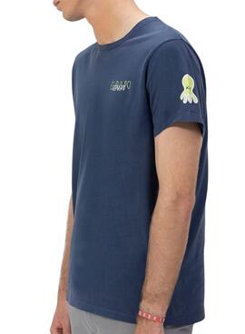 Camiseta El Pulpo tripe logo dibujado marino para hombre