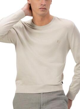 Jersey El Pulpo básico logo beige para hombre