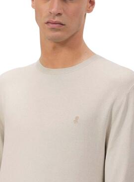 Jersey El Pulpo básico logo beige para hombre