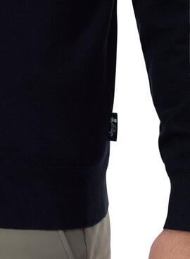 Jersey El Pulpo básico logo marino para hombre