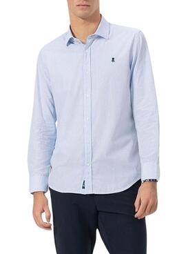 Camisa El Pulpo cuadro vichy azul para hombre