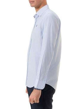 Camisa El Pulpo cuadro vichy azul para hombre