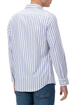 Camisa El Pulpo rayas multicolor para hombre