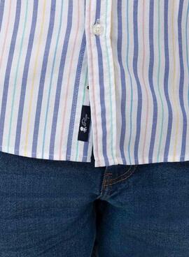 Camisa El Pulpo rayas multicolor para hombre