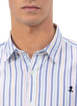 Camisa El Pulpo rayas multicolor para hombre
