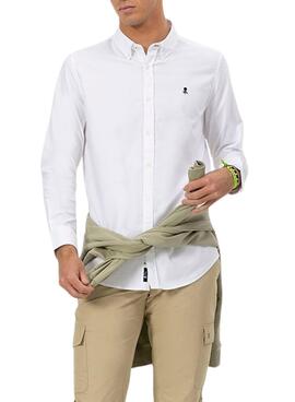 Camisa El Pulpo Oxford blanco para hombre