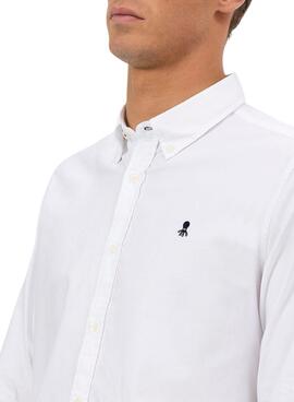 Camisa El Pulpo Oxford blanco para hombre