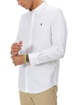 Camisa El Pulpo Oxford blanco para hombre