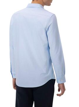 Camisa El Pulpo Oxford azul para hombre