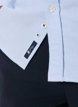 Camisa El Pulpo Oxford azul para hombre