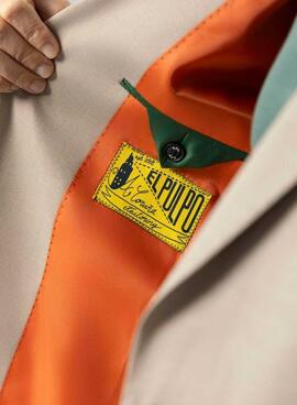 Americana de traje El Pulpo microdibujo arena para hombre