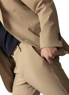 Pantalón técnico El Pulpo ultraligero beige para hombre