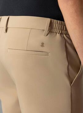 Pantalón técnico El Pulpo ultraligero beige para hombre