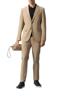 Pantalón técnico El Pulpo ultraligero beige para hombre